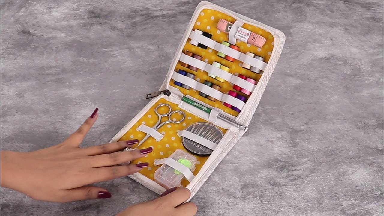 Amazing Hand Embroidered Canvas Sewing Kit with Mirror work for Fashion