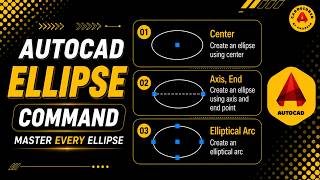 Chapter - 04 | AutoCAD ELLIPSE Command Tutorial | Center, Axis End & Elliptical Arc