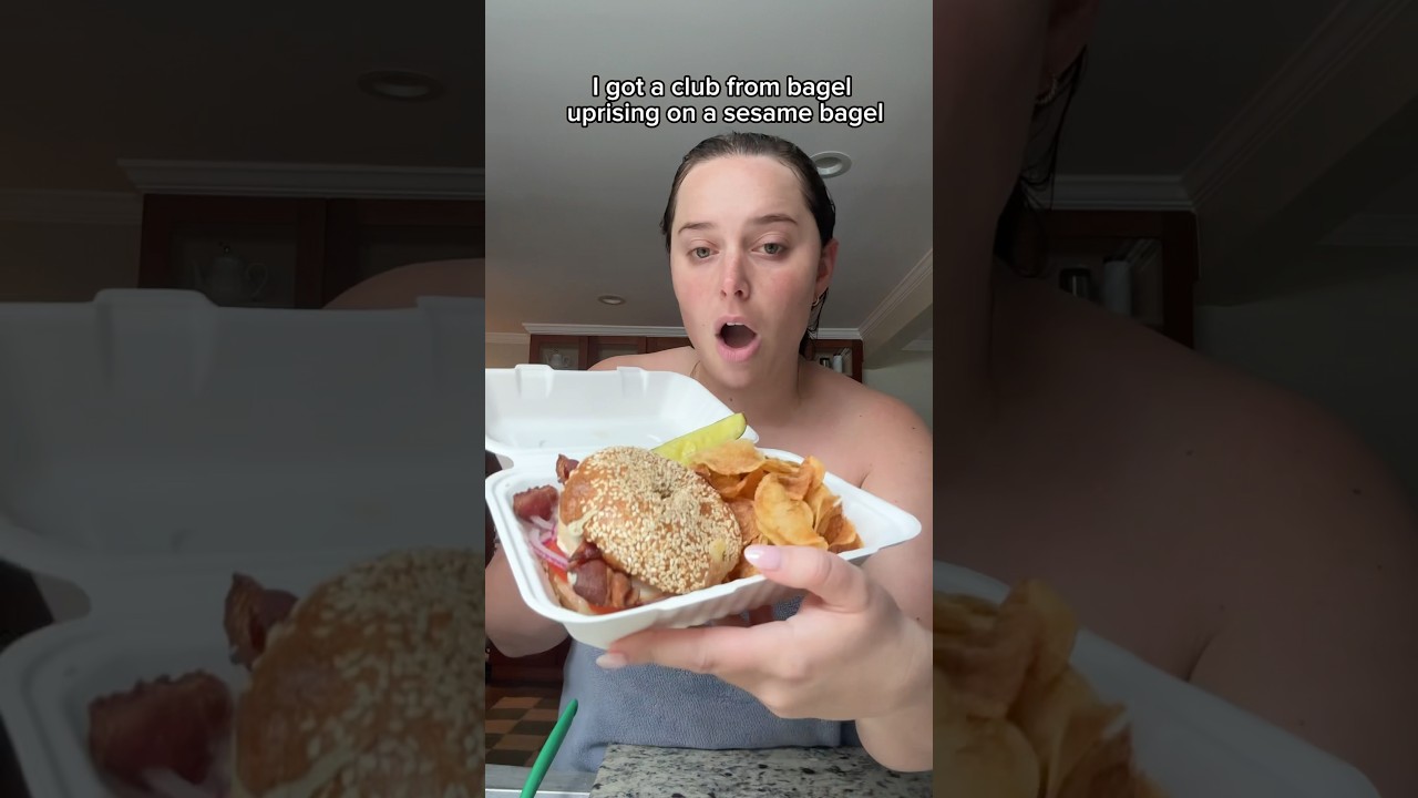 eating a sandwich with a quick camping recap. full vlog on my channel!