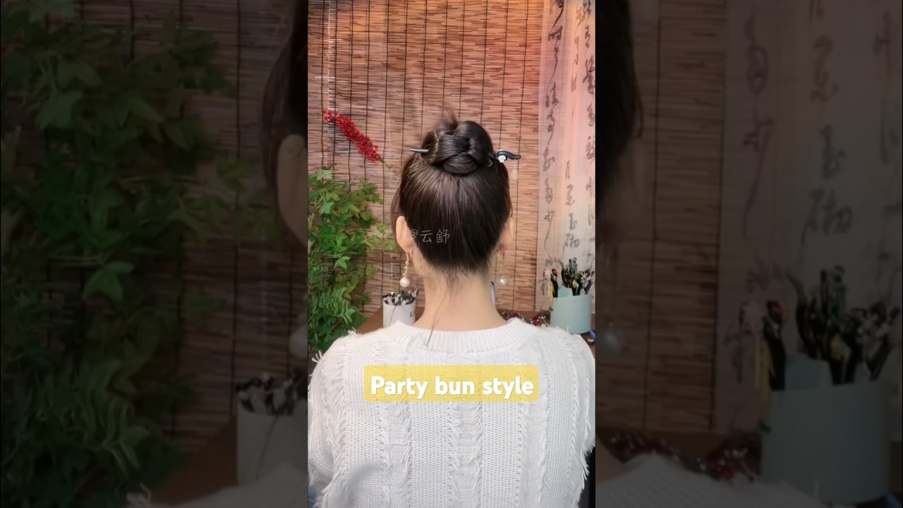 New hair bun style 