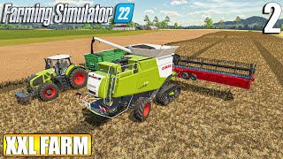 MASS HARVEST of CANOLA and STRAW | The XXL FARM - Timelapse #2 | Farming Simulator 22