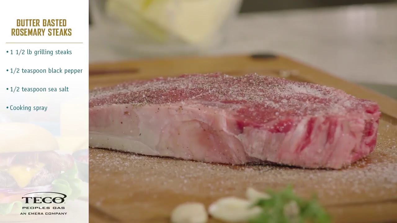 Butter Basted Rosemary Steaks with Baked Risotto YouTube