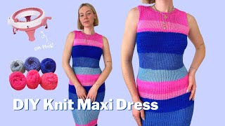 How to Make a MAXI DRESS on the Sentro Knitting Machine | Beginner Friendly | Tutorial
