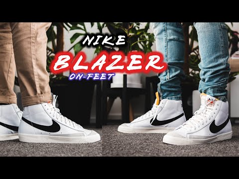 nike blazer mid 77 on feet