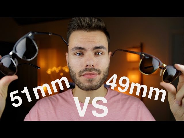 Ray-Ban Clubmaster Size Comparison 49mm vs 51mm - YouTube