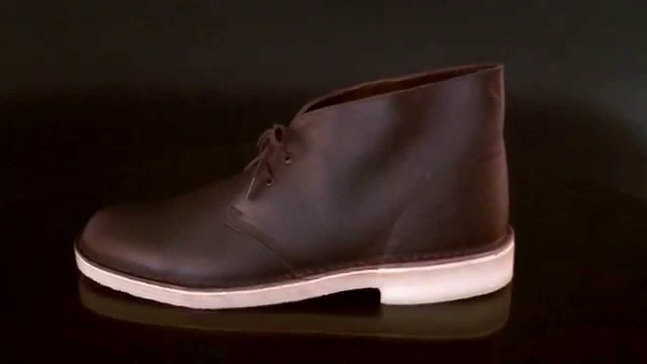 clarks brown tumbled leather desert boots