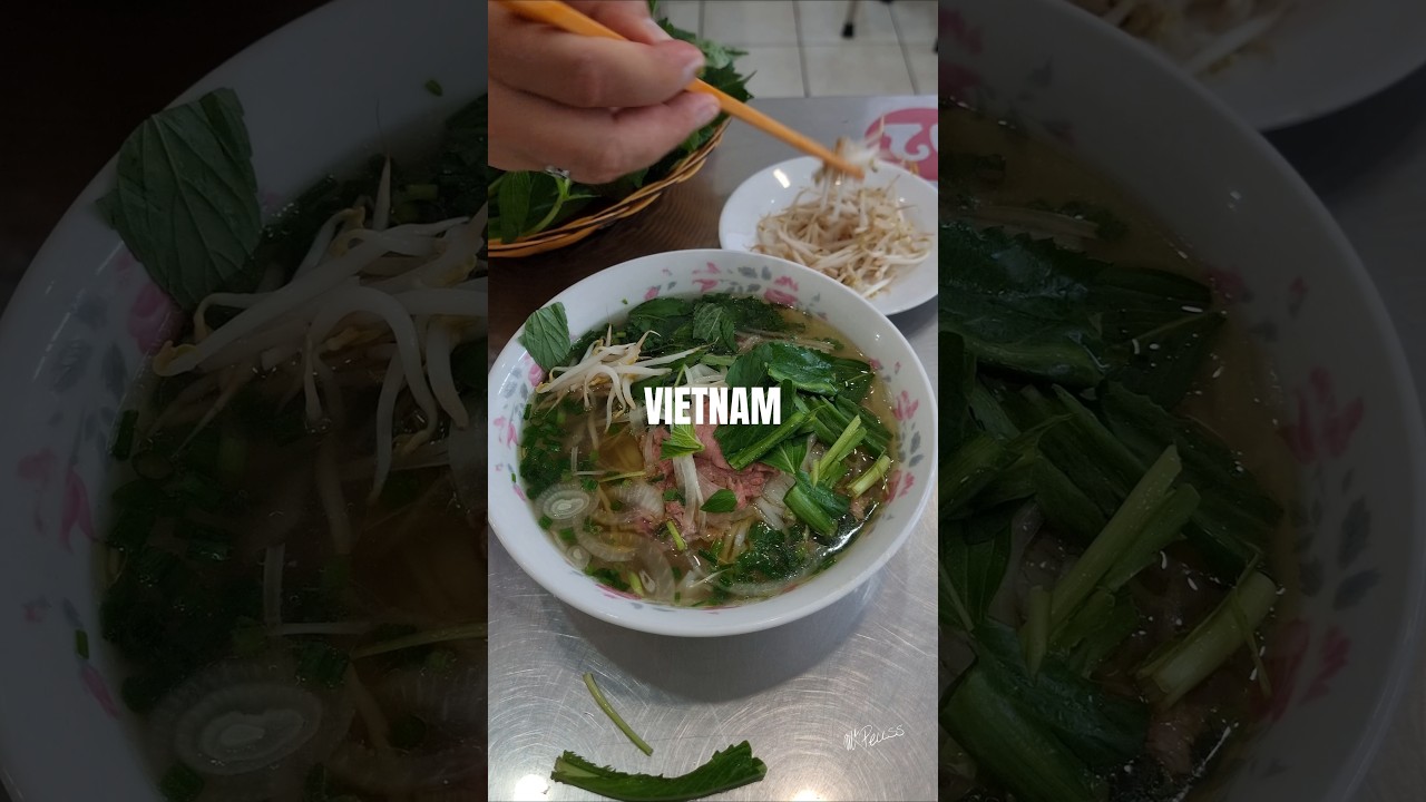 Bol de pho à 2€ vs 12€ à Saigon au Vietnam. #voyage #vietnam #saigon #asie