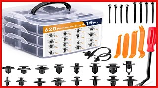 GOOACC 635Pcs Car Push Retainer Clips & Auto Fasteners Assortment