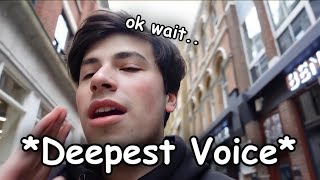 George Reveals His Deepest Voice