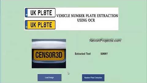 Vehicle Number Plate Extraction Using OCR