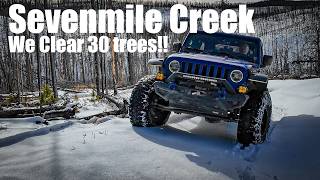 Jeeps vs 30 Trees! Sevenmile Creek Deep Snow Battle