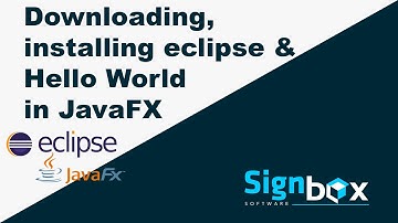 Javafx Tutorial For Beginners 02 -  downloading, installing Eclipse & javafx and Hello World program