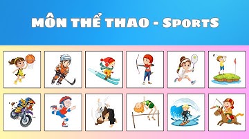 ⚽ Bé Học Tiếng Anh Chủ Đề Thể Thao | Learn Sports Vocabulary in English for Kids 🏀 | Oh Vui Kids
