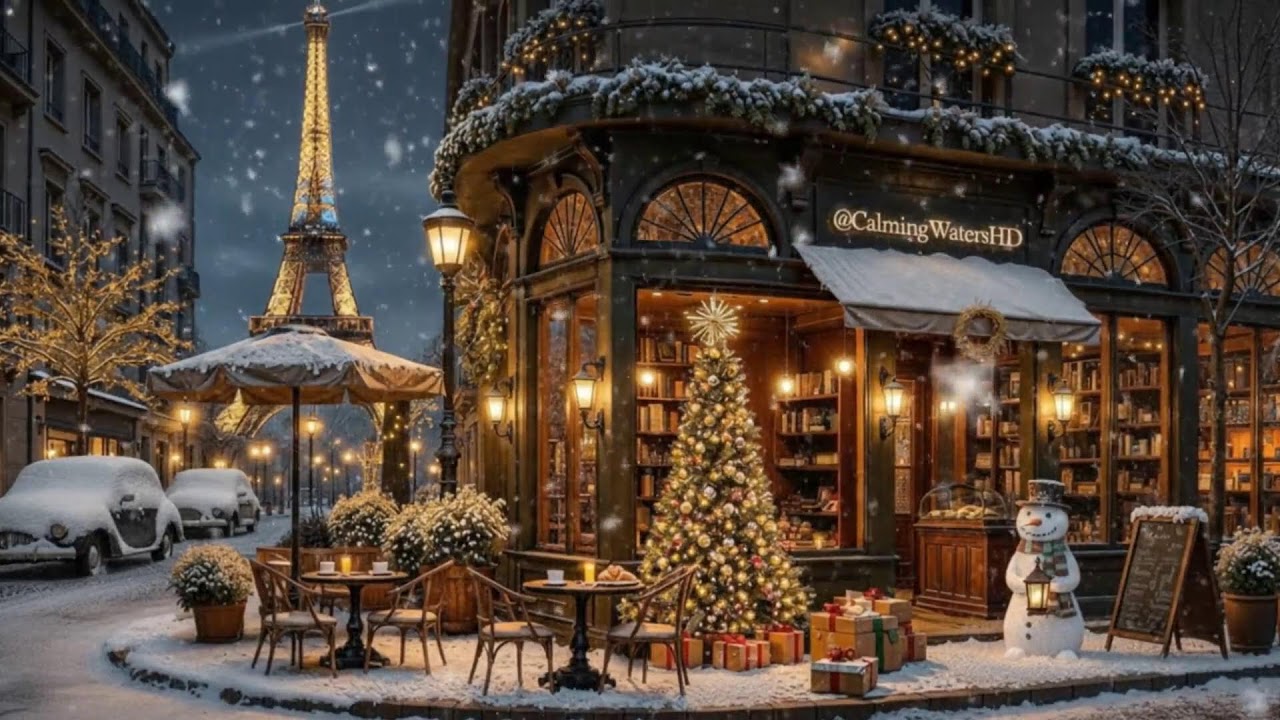 Quebec City White Christmas – Soft Winter Jazz for Peaceful Study 🎄