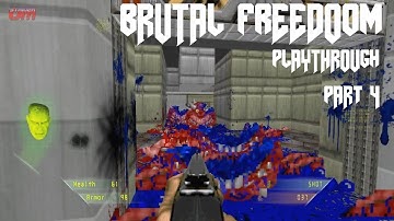 Brutal FreeDoom Part 4 : A Straight Line to the Grinder ; FPS Game Playthrough