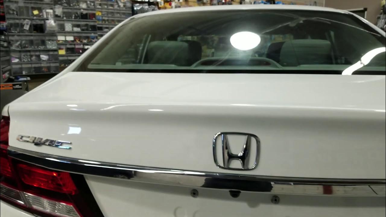2014 Honda Civic backup camera OEM mirror backup camera YouTube