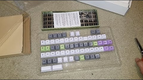 OLKB V6 Planck Green Aluminum Case + Keycap Set Gaming Keyboard
