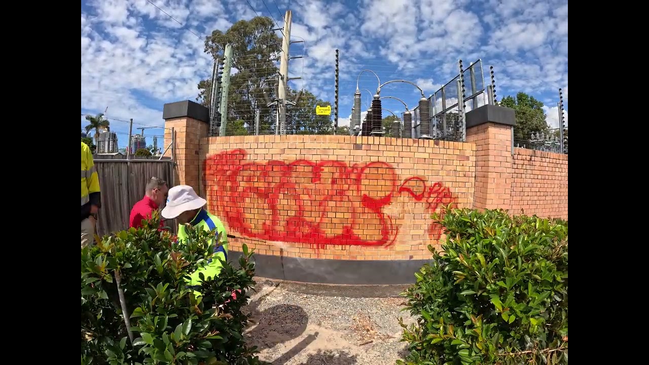 TAG OFF Watch Graffiti Disappear – Brick Wall Restoration Time-Lapse