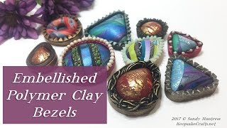 How To Add Creative Embellishments To Molded Polymer Clay Bezels