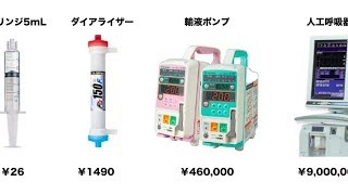 病院にある医療機器の値段を比較