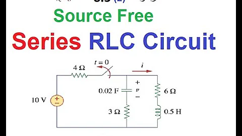 (U)LCA Ex & Pr 8.4 ||   Source Free Series RLC circuit-