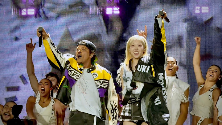 ROSÉ & BRUNO MARS Surprise "APT" Performance in BLACKPINK DEADLINE World Tour LA! 4K Fancam
