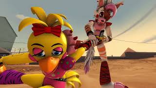 SFM Glamrock Mangle vs Glamrock Toys