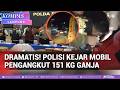 Dramatis! Polisi Kejar Mobil Pengangkut 151 Kg Ganja di Pematang Siantar