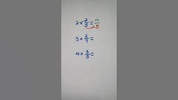 How to multiply fractions by whole numbers #fraction #fractions #shorts