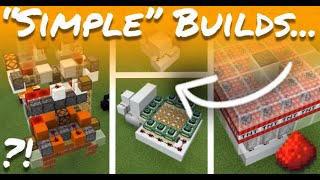 Some Very Simple, Very RANDOM Redstone Builds (Redstone Contraption Compilation)