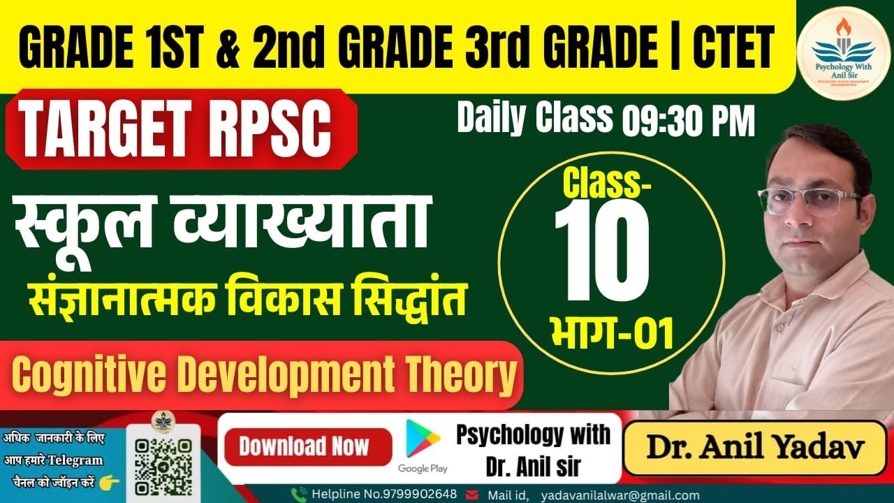 संज्ञानात्मक विकास का सिद्धांतCognitive Development Theory