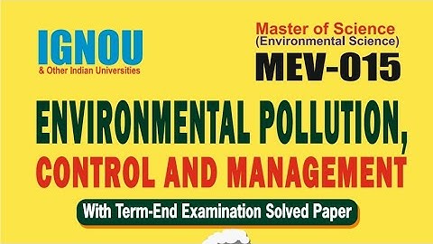 MEV-015 Environmental Pollution, Control and Management  @zigmabookcentre