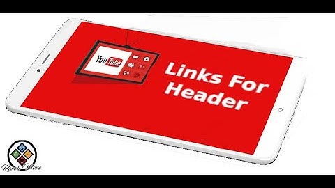 How to add clickable Links to YouTube Header