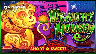 RETRIGGER BONUS! Wealthy Monkey Slot - SHORT & SWEET!