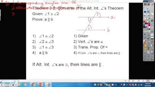 3 2A Proving Lines Parallel