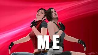 Mmd Girl Like Me Trend - Jill Valentine & Claire Redfield Resident Evil