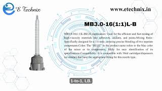 E Technix Advanced Mixpac Mb Series Nozzles For Precision Adhesive Mixing