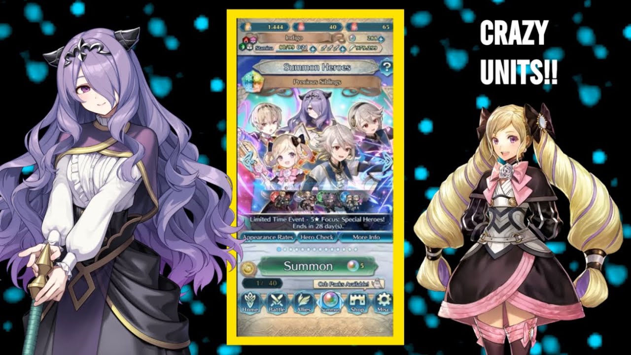 Broken unit is broken - Fire Emblem Heroes FEH - Young Camilla Summoning Session - Fates kids banner