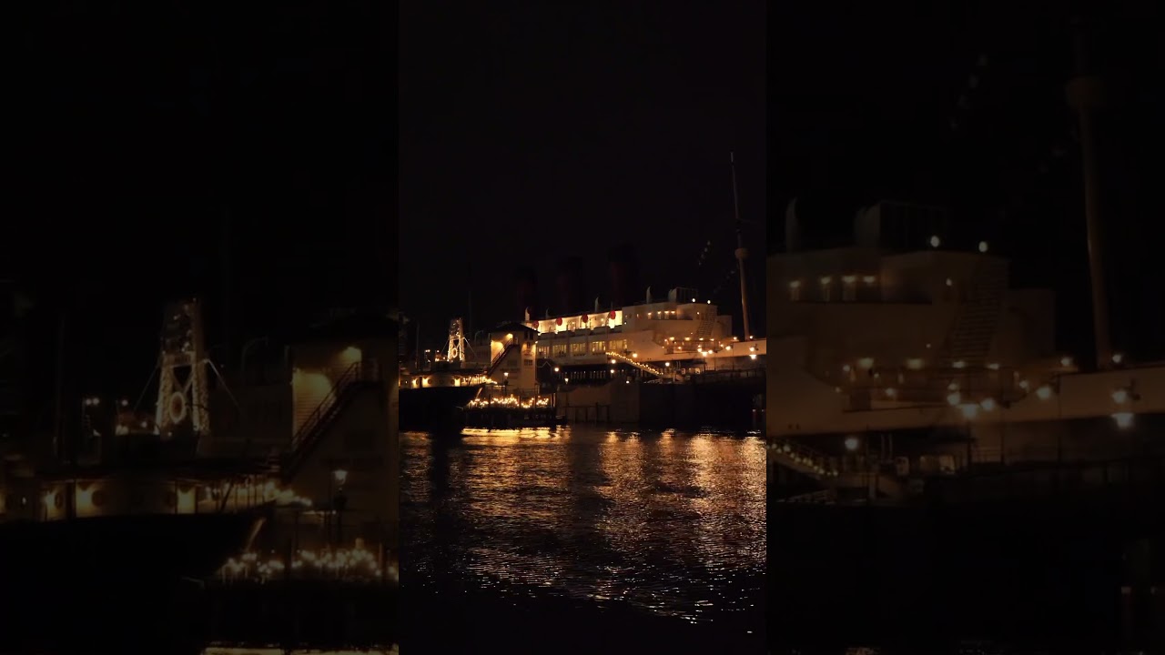 【夢開拓者】東京ディズニーシー 夜のアメリカンウォーターフロント #youtubeshortsfeeds #ディズニー #disney #shorts #disneyshorts #disneysea