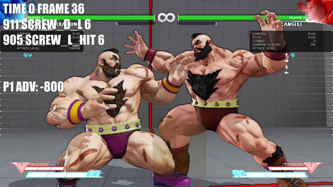 SFV ZANGIEF THROW VS SPD SAME FRAME NO RANDOM YouTube