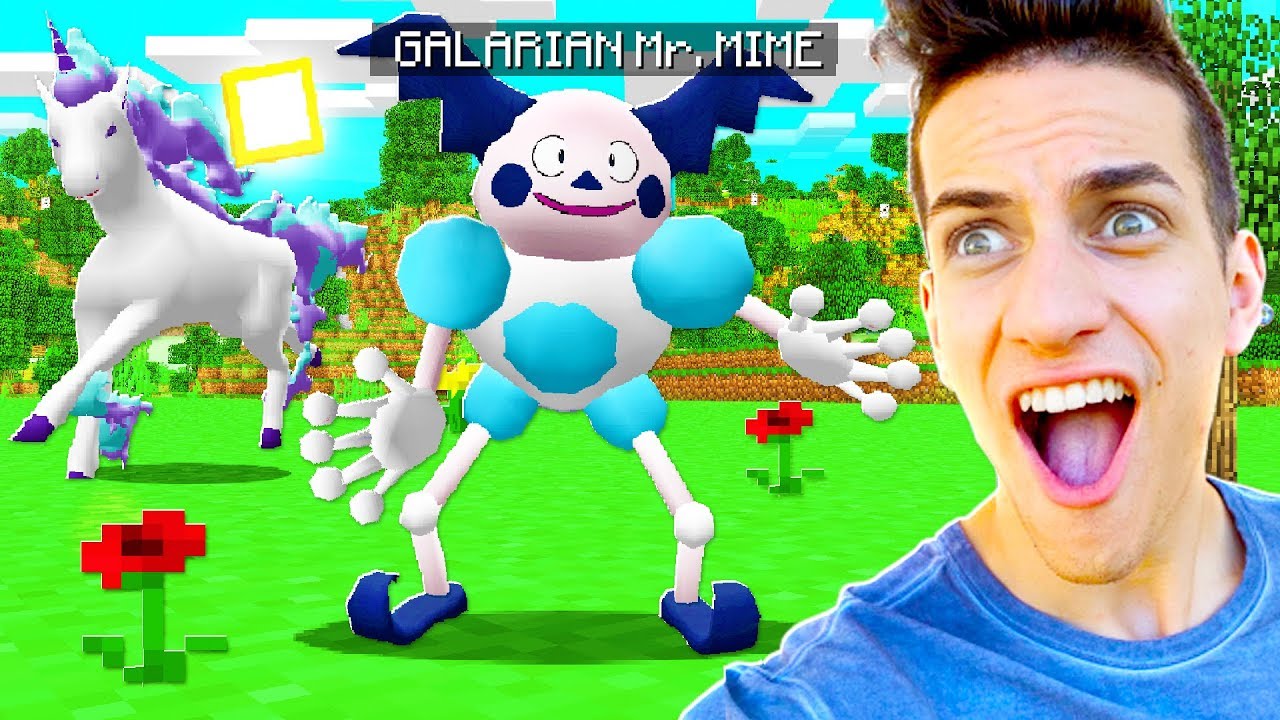 Catching Galarian Pokemon In Minecraft Youtube
