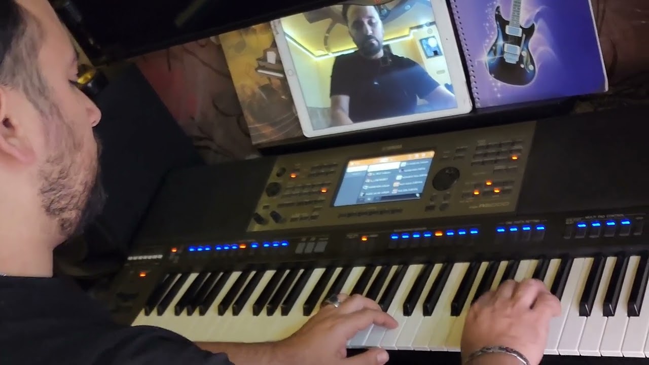 قارئة الفنجان عبد الحليم حافظ عزف محمد ظبيان YAMAHA A5000  AZ1