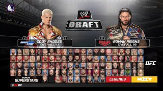 WWE Draft 2023: Who goes where? | (Crazy predictions in WWE 2K23)