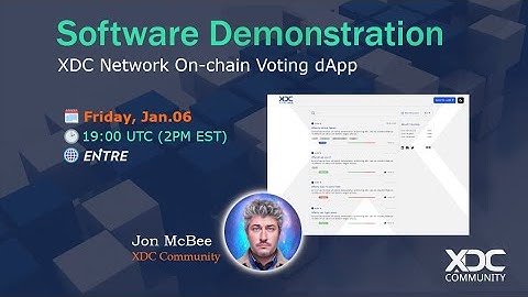 XDC Network Voting dApp - Beta Demo