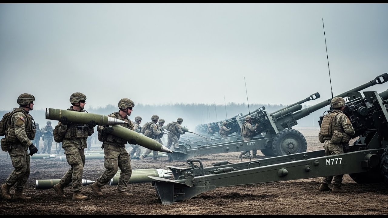 Russia Shocked: Elite U.S. Troops Deploy for M777 Howitzer Tests in Germany