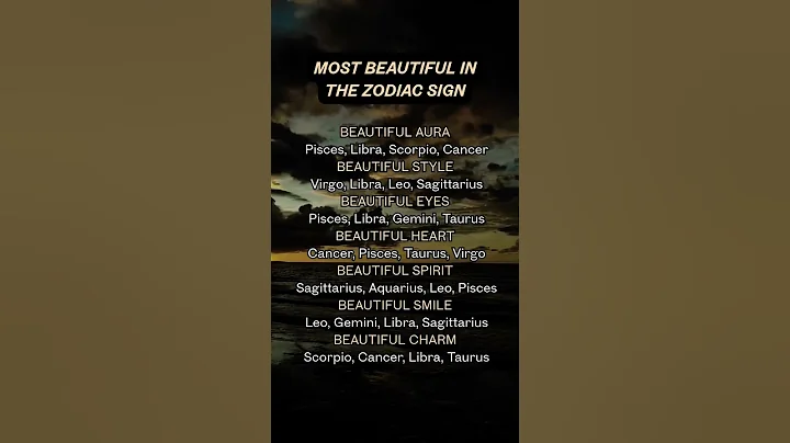 Most Beautiful Zodiac Signs ✨💖#astrology #zodiac