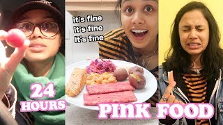 i only ate pink food for 24 hours | clickfortaz