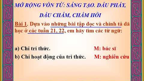 Luyện từ và câu lớp 3 tuần 22