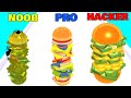 NOOB vs PRO vs HACKER in Burger Rush
