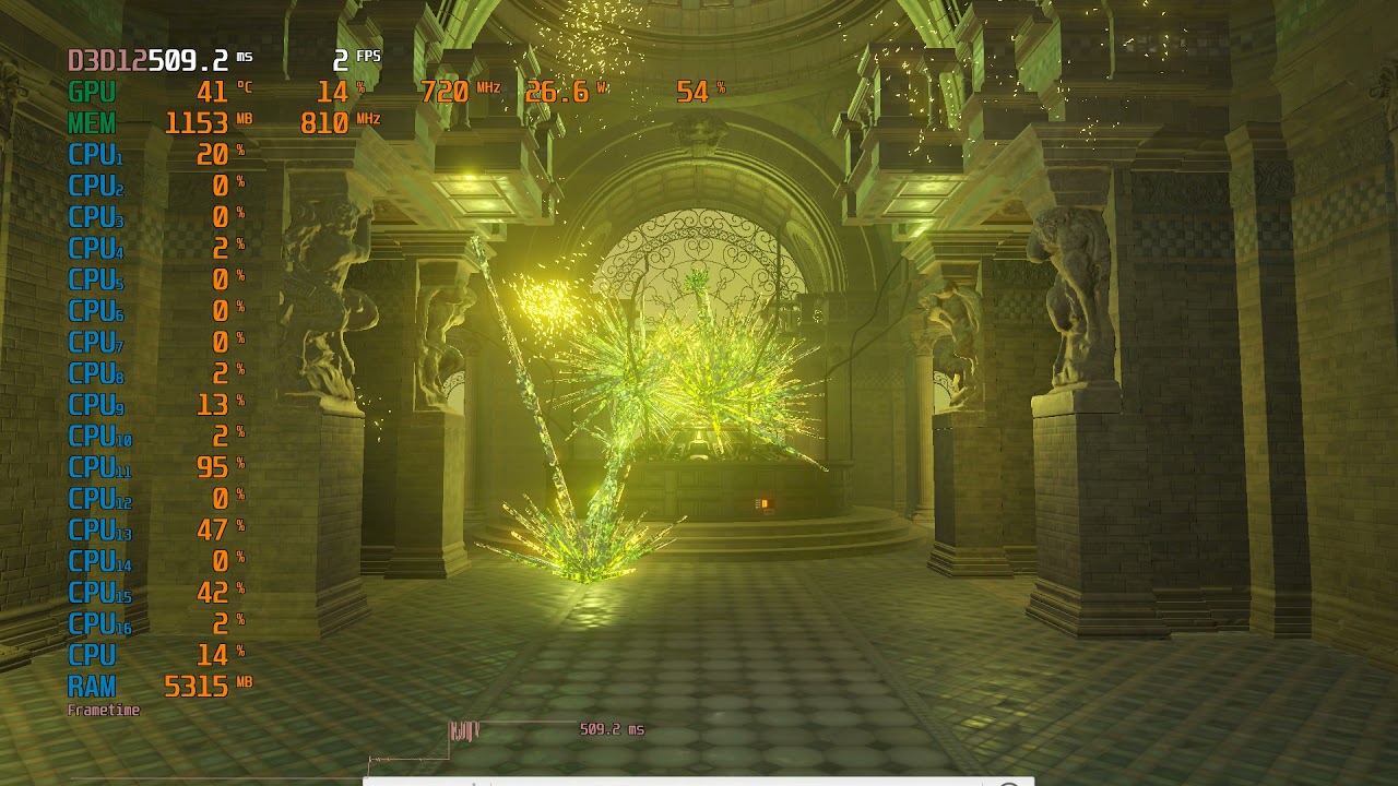 3DMark Max Treads Test in 2022 on AMD Ryzen 7 1700 _ (Windows 10), D3D12